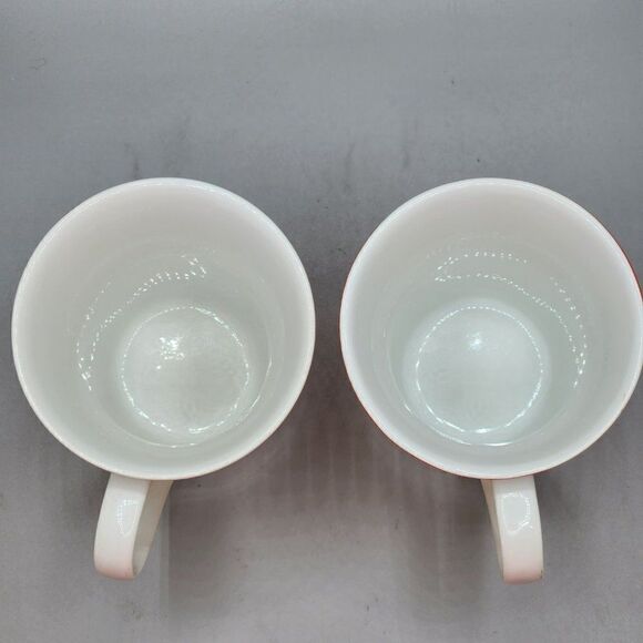 Set of 2 Jolly Poppy Mug by 222 Fifth Yellow Red Orange Flowers Floral - Picture 5 of 10